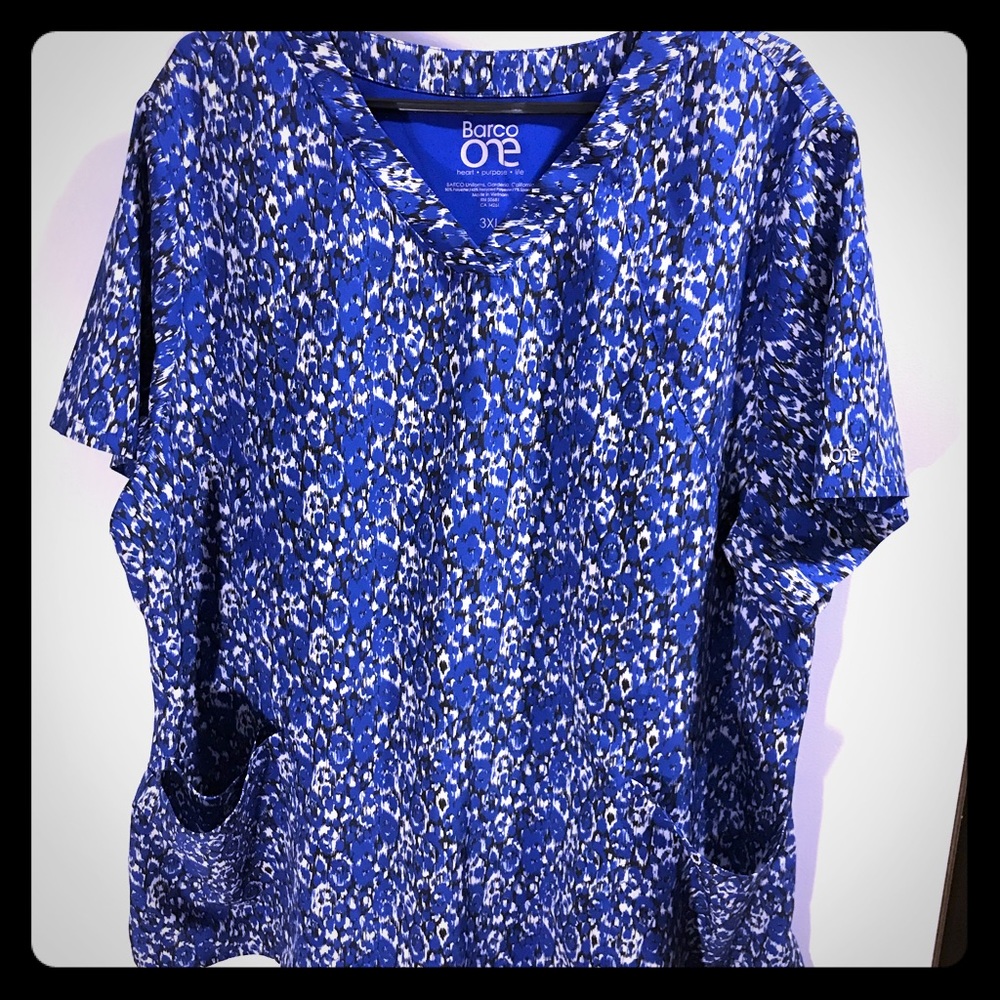 Plus size scrub shirt